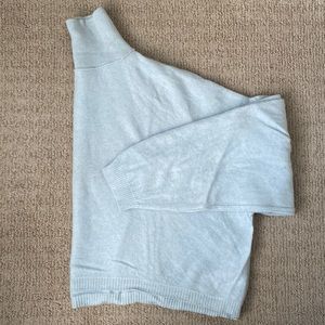 Free People Cashmere Light Blue Cropped Oversized Sweater